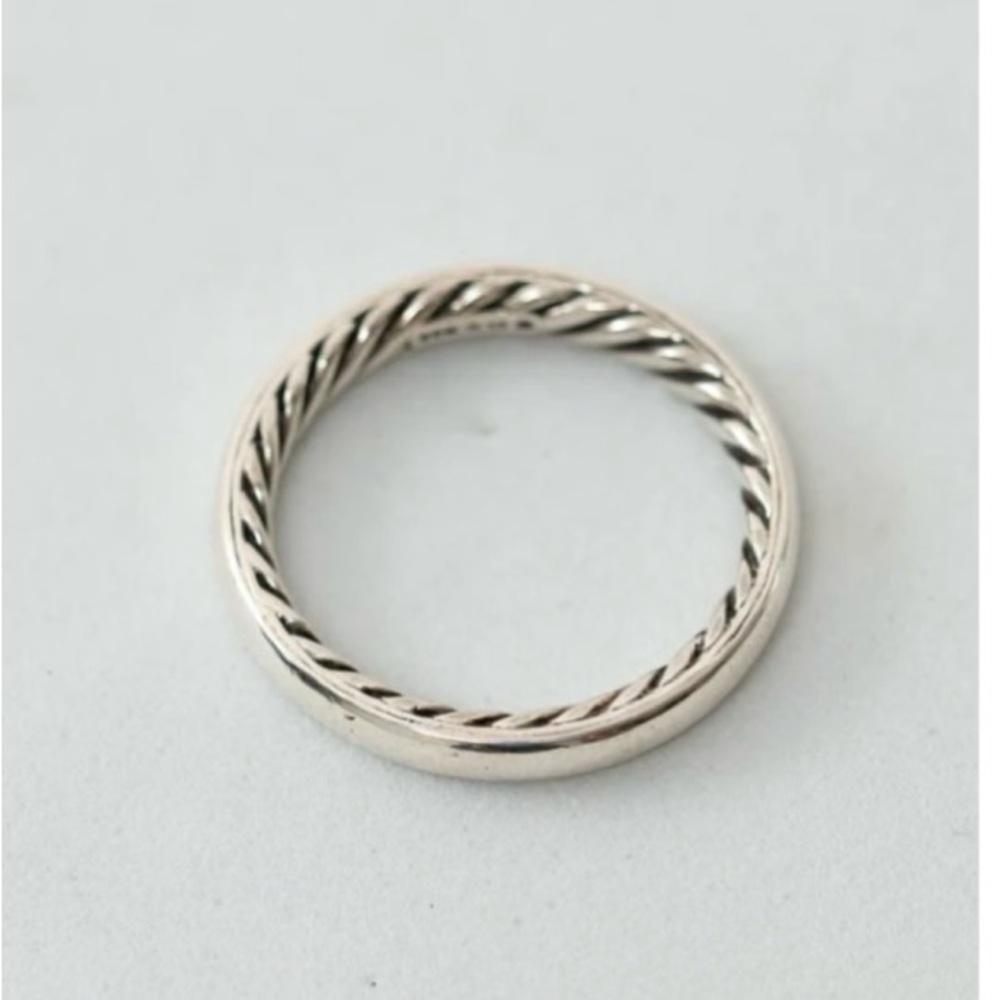 David Yurman Sterling Silver Stackable Ring - Size 7